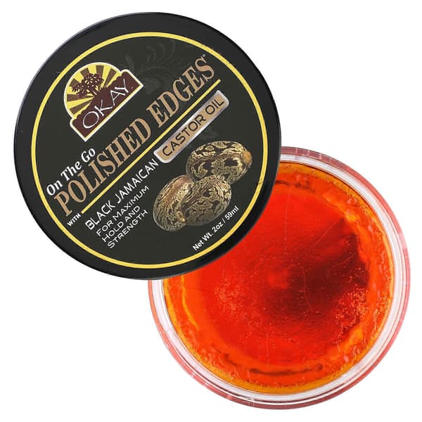 Kiillotetut reunat mustalla jamaikalaisella risiiniöljyllä, 59 ml
