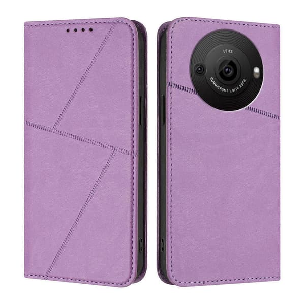 Sharp Aquos R8 Pro Lær Telefonveske (For Sharp Aquos R8 Pro)