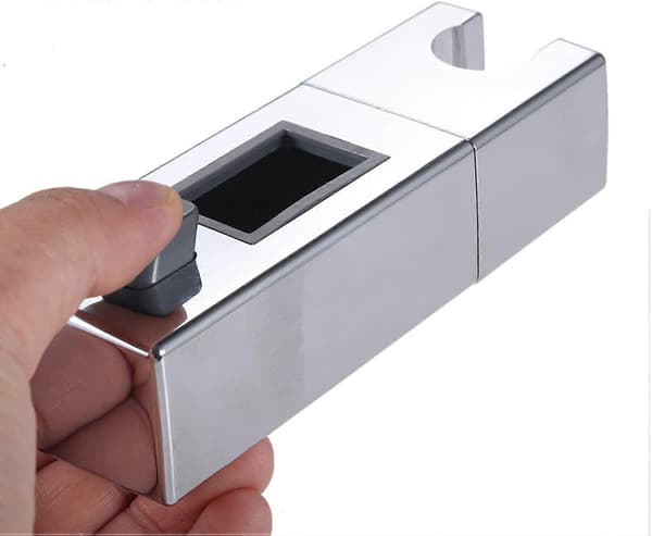 Justerbar glideholder til brusehoved, ABS bruseholder til badeværelse, 30 x 18 mm rektangulær brusestang