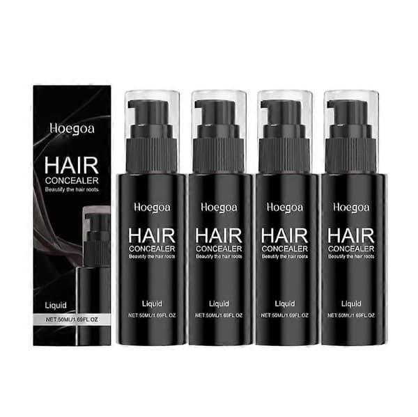 1-5x Hårconcealer för män Vattentät Svart Skallighetskorrigerande kräm Hårfästesskugga Rotutjämning Hårconcealer (4 st)