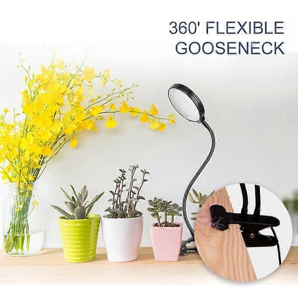 Full Spectrum LED Vekstlys Veg Bloom Planter Dobbelthode for Hage USB-port (15W)
