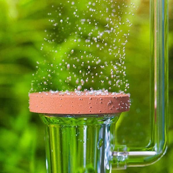 Akvarie CO2 Diffuser, Akvarie CO2 Akryl Diffuser med U-formet Rør til Akvarieplanter Græsvand - Transparent (S)