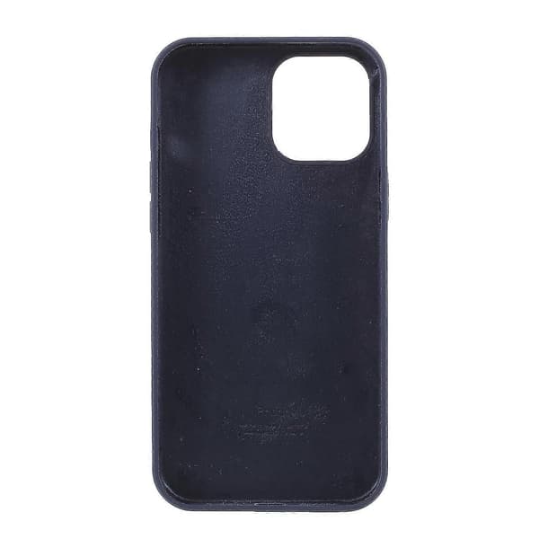 Silkeblødt Solidt Silikone Cover til iPhone 12 Mini (Mørkeblå)