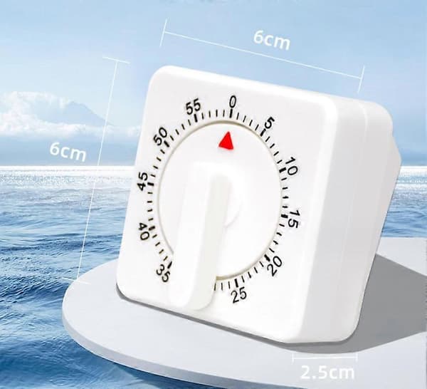 2 stk. Kjøkkentimer med display, magnetisk bakside, høy alarm på snor, matlaging, 6*6*cm