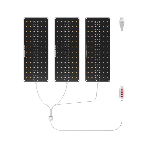 LED-belysning inomhus svart kvantbräda växtlampa