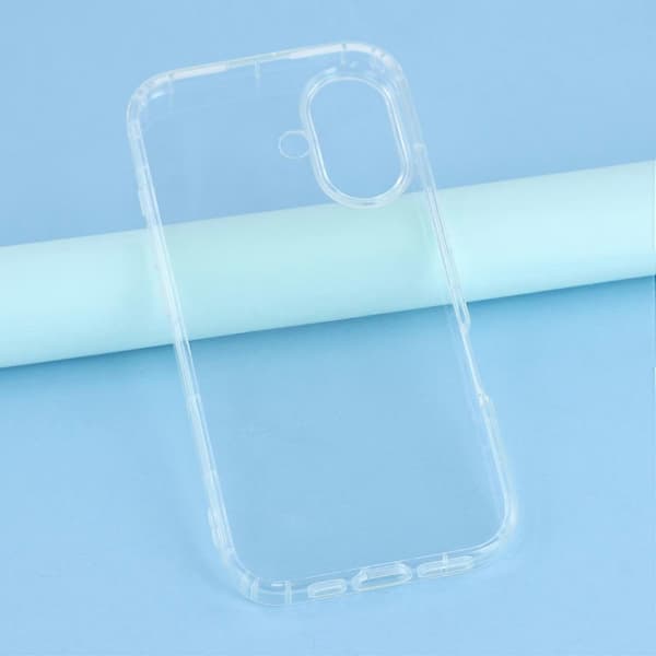 Lämplig för iPhone 17 mobiltelefonfodral transparent TPU mobiltelefon baksida luftkuddeskydd