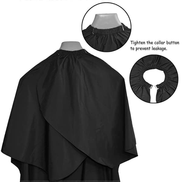 3 stk. frisørkappe i nylon til frisørsalon, til beskyttelse af tøj 140*90CM
