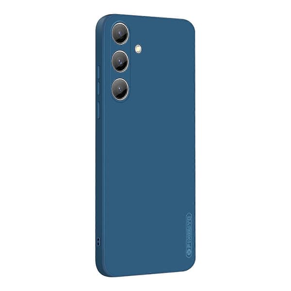PINWUYO JK Touch flydende silikone TPU-telefoncover til Samsung Galaxy S25 - Blå (Blå)