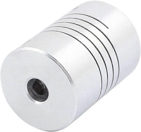 5 stk. Mini 5x5x25mm fleksibel kobling motorakselkobling for Nema 17 Reprap 3D-printer