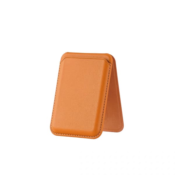 Passer for iPhone-holder kortholder supersterk magnetisk kortholder (gyllenbrun)