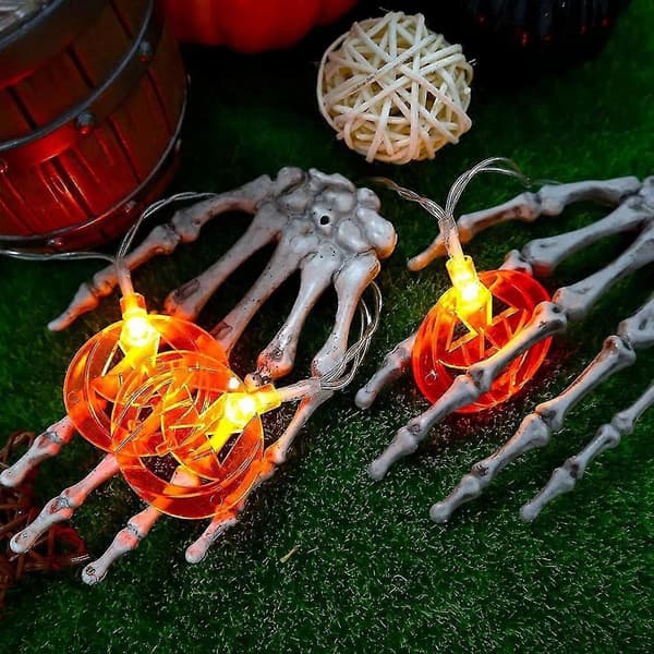 Orange Jack-o'-lantern Halloween Dekorationsljus