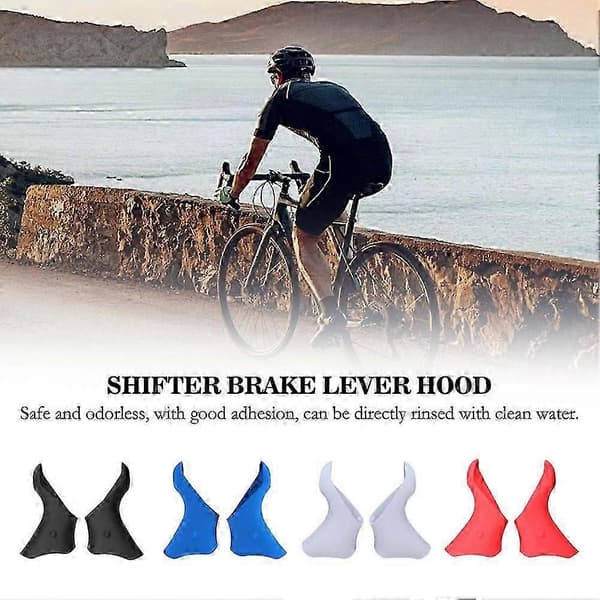 2 stk. Vejcykel Skifter Bremsegreb Hætte til ST-5600/5601/6600 (Blå)