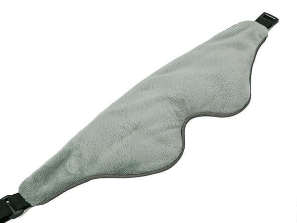 Sovemaske - Blød, åndbar øjenmaske lavet af bambusmateriale med glaskuglefyld 20*9cm grå