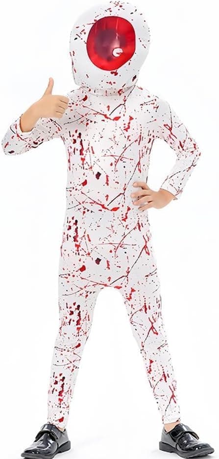 Halloween cosplay djävulsögon jumpsuit kostym-393