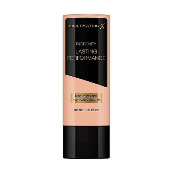 3 x Max Factor Lasting Performance Weightless Feel Foundation 106 Natural Beige