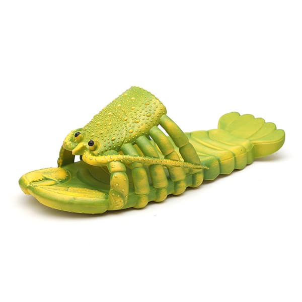 Tecknade hummertofflor roliga kräftstrandslippers