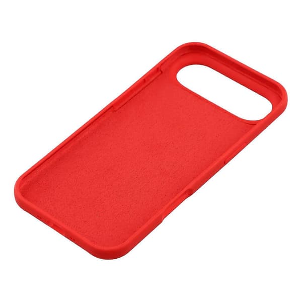 Til iPhone 17 Air Telefon Cover Solid Silikone Stødsikkert Telefon Bagcover (Rød, Rød)