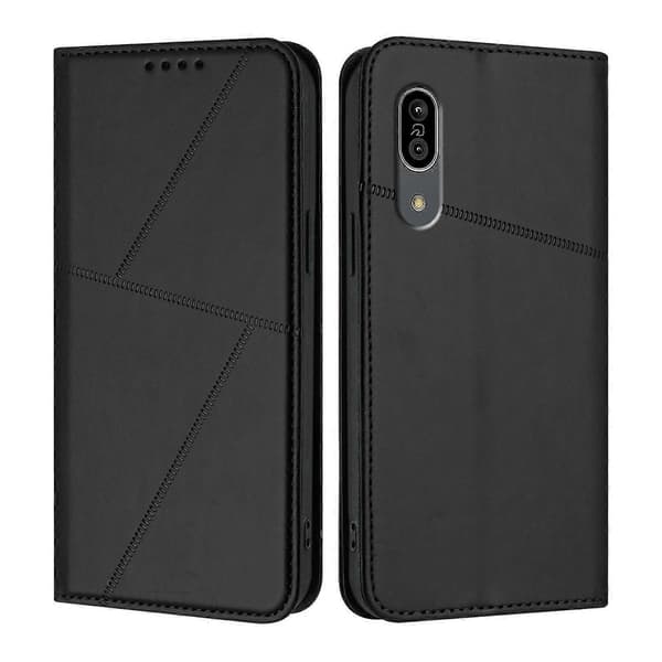 Sharp Aquos Sense 3 Nahkainen puhelinkotelo (Sharp Aquos Sense 3:lle)
