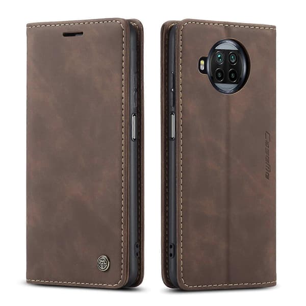 For Xiaomi 10T Lite 5G mobiltelefondeksel (brun)