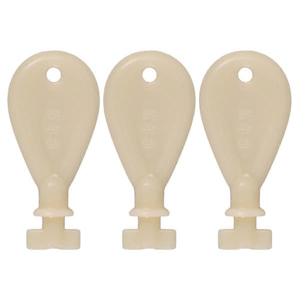 3 stk. nøkkel til toalettpapirdispenser, erstatningsnøkkel for papirhåndkledispenser, plastnøkkel for rullpapirdispenser