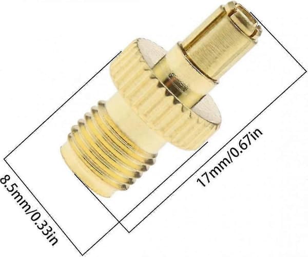 2 X Sma Hun Til Ts9 Han Rf Adapter Guldbelagte Koaksialstik Til Antenner Der Sender Wi-fi Trådløse Lan-enheder