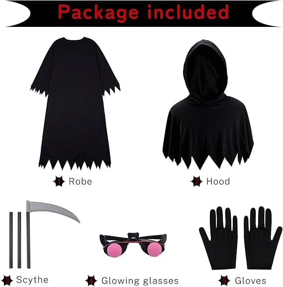 Halloween Viikatemies Asu XL-388