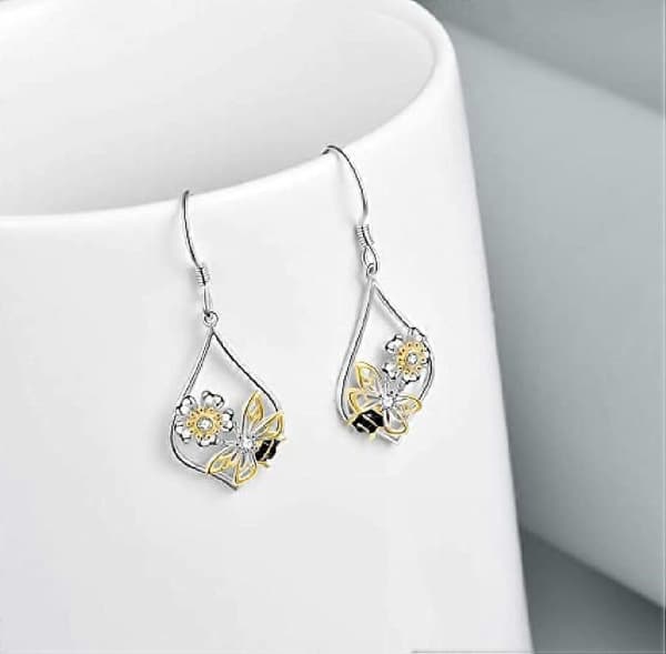 Sterling Sølv Dingle Drop Øredobber for Kvinner Tenåringer Jenter Bursdag Jul Jubileum