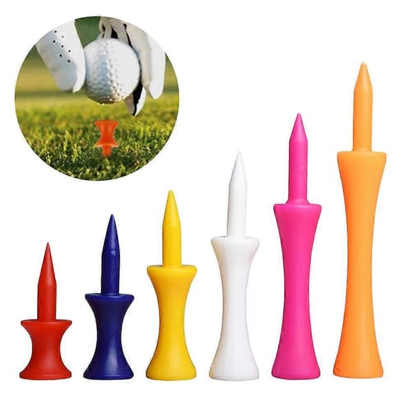 Golfpeggar i plast, slottmodell - Alla färger &amp; storlekar - 20 ST/PÅSE (37mm Blå)