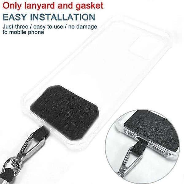 Universal Cross Body Nylon Patch Telefonlina Mobiltelefonrem (Gul (1st)