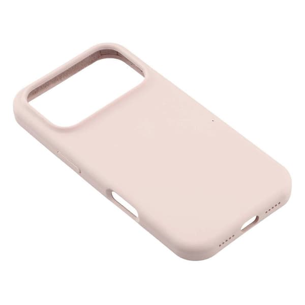 För iPhone 17 Pro Mobilskal Solid Silikon Stötsäkert Mobilskal Baksida (Rosa, Rosa)