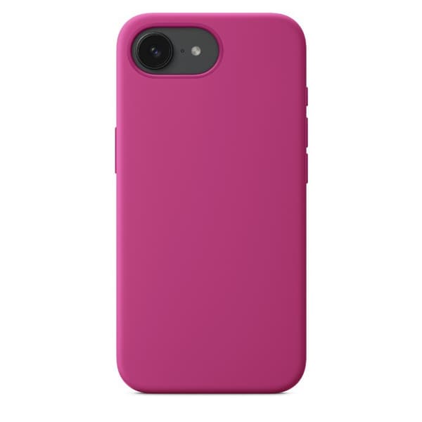 För iPhone 16e mobiltelefonfodral anti-fall flytande silikon mjukt foder bakstycke (purpurröd)