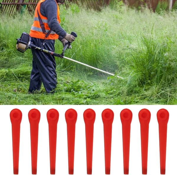 60 stk. røde L70 sekskantede plastikknive til plæneklipper 450Li plæneklipper 9823