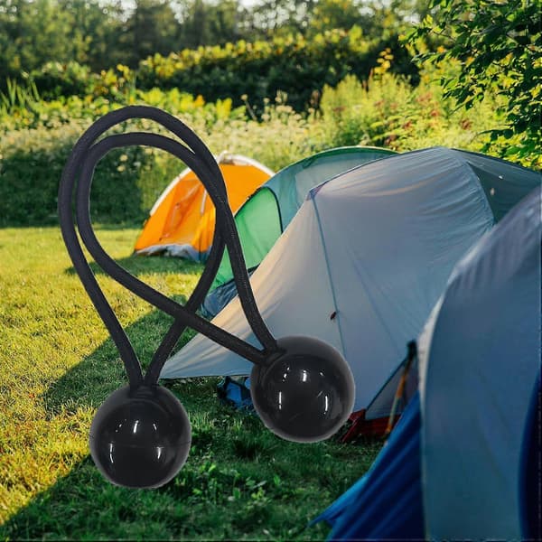 30 stk. Elastisk strammer med kule, elastisk, presenningsstrammer for banner, paviljong, camping, telt, gardinforlengelsessele