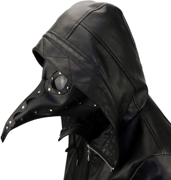 Gothic Pestedoktor Fuglemaske Retro Lang Nese Nebb Steampunk Rekvisitter for Halloween, Cosplay, Kostyme