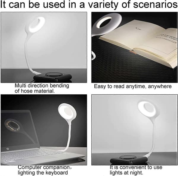 USB Intelligent Stemmestyret Lampe, Stemmeaktiverede Lys Smart Stemmestyret Lille Bordlampe, Stemmestyret Lampe