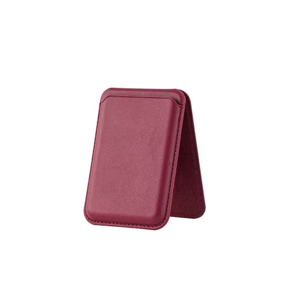 Passer for iPhone-holder kortholder supersterk magnetisk kortholder (Vinrød)