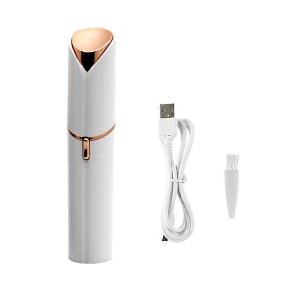 Epilator, Trimmer för ögonbryn/ansiktshår/nässhår/bikini linje Vit