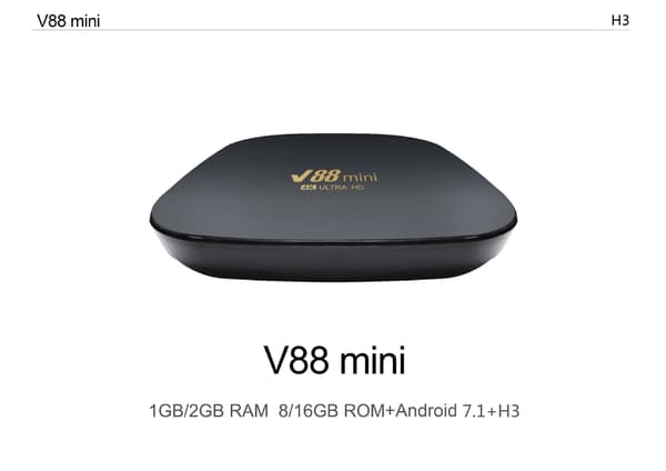 V88 mini Android smart nätverks set-top box (8+128GB)