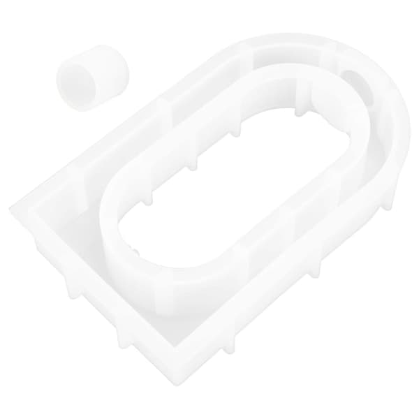 Silikon hydroponisk vaseform for DIY håndverksprosjekter Rund bueform Høy transparens Non-stick overflate 1 sett