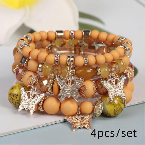 Armbånd - Fine smykker, håndlavet sommerfuglearmbånd med boho-stil