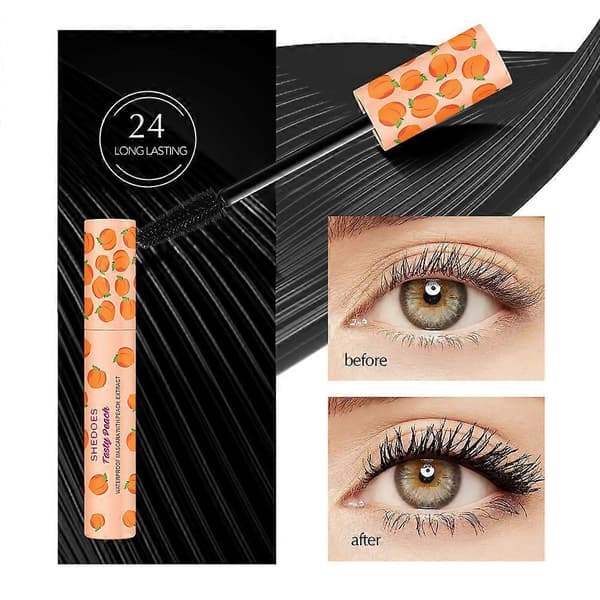 Mascara Sort Vippebørste 3D Silke Tyk Krøllende Forlængende Øjenvipper