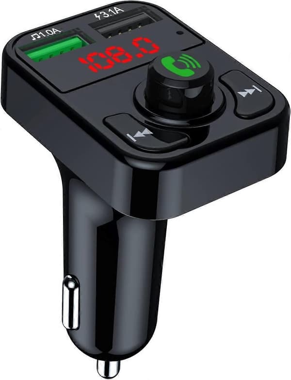 Auton FM-lähetin Handsfree Bluetooth-autosarja MP3-soitin 3.1A pikalataus