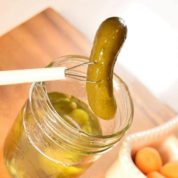 Flexibel multifunktionell pickle pickle pickle Pickup olivplockare matverktyg köksredskap vit