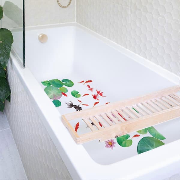 En uppsättning lotus guldfisk Väggdekaler Väggdekaler