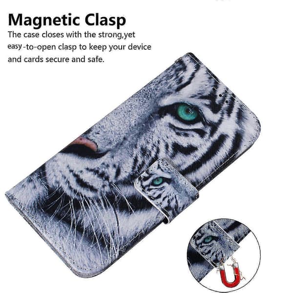 Redmi Note 14 Pro 5G Wallet Case - Panda Print Læder Telefon Cover, Beskyttende og Stilfuldt (Tigerstribe)