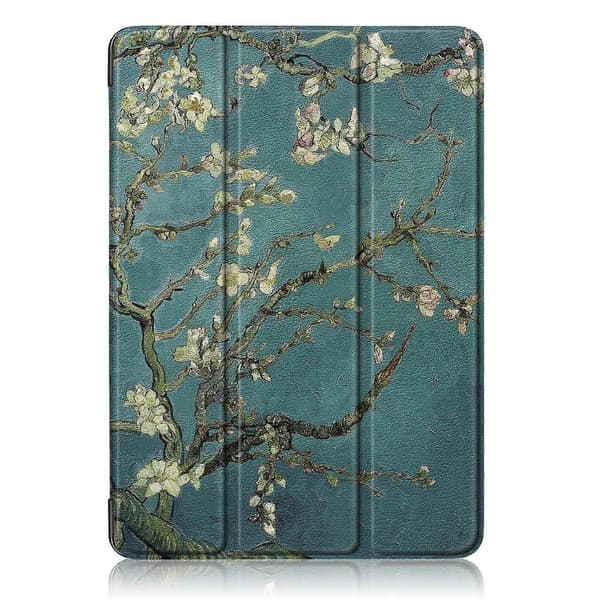 Mønsterprintet Tri-Fold Stand PU Læder Magnetisk Cover til iPad Air 11 (2025) (2024) Air (2020) A (Vinterblomme)
