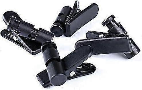 Øretelefon Ledningsclips, 2 stk. sorte clips til kabelstyring på tøj, kompatibel med de fleste headsets