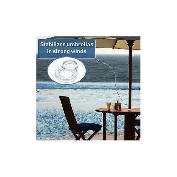 Parasolltilbehør, Terrasse Lys Padle Paraply Bord Paraply Silikon Ring Hette Deksel, 4 stk Hull Ring Deksel