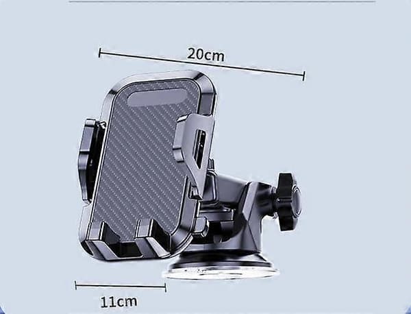Mobiltelefonstøtte for mobiltelefon frontrute/dashbord for 360 graders rotasjon