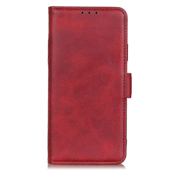 För Samsung Galaxy Xcover 7 Läderfodral Plånboksfodral Ställ Skyddande Flip Telefonfodral (Röd)